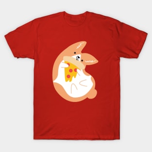 Corgis love pizza T-Shirt